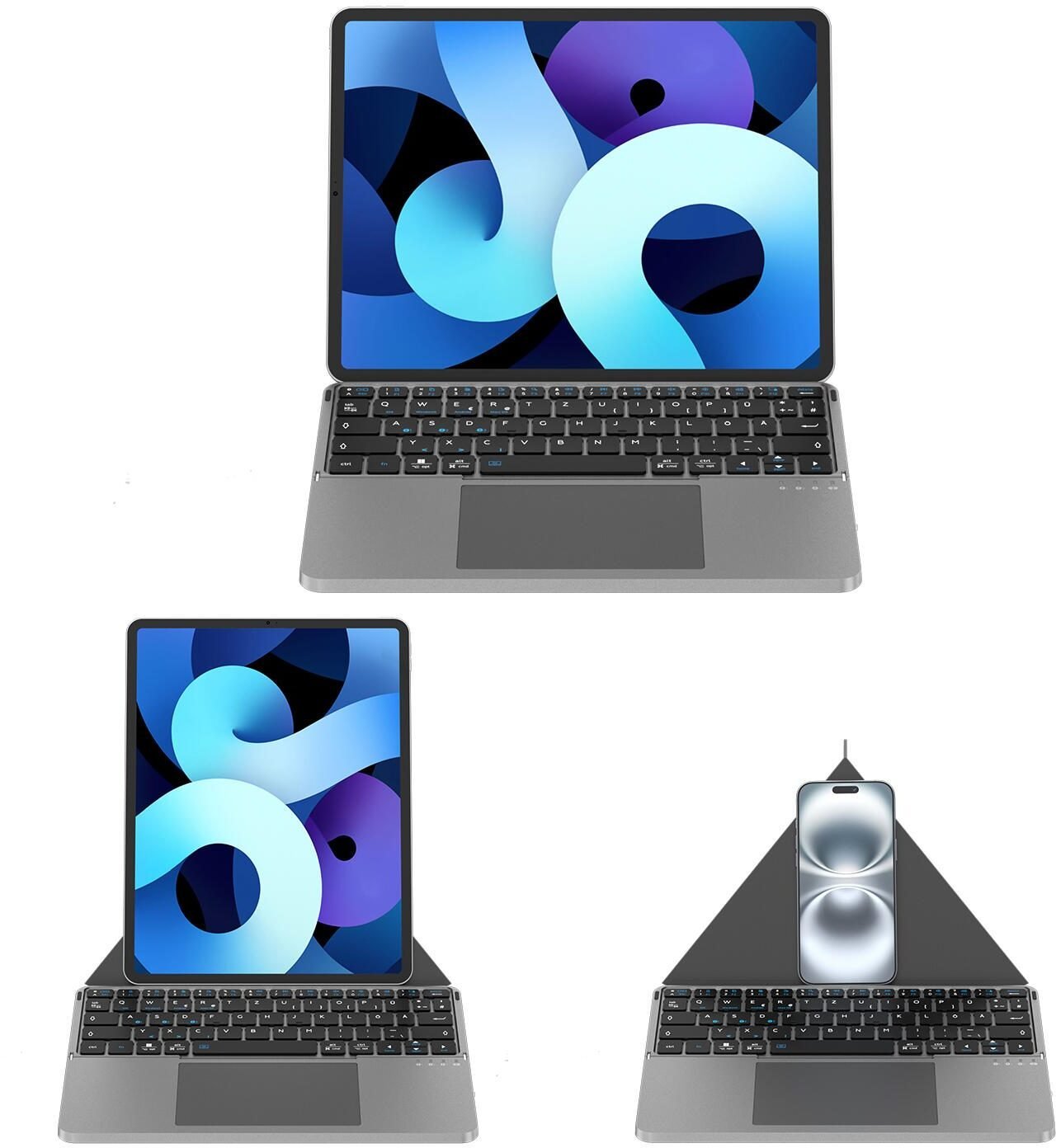 4smarts Universal Wireless Klawiatura Foldable QWERTZ