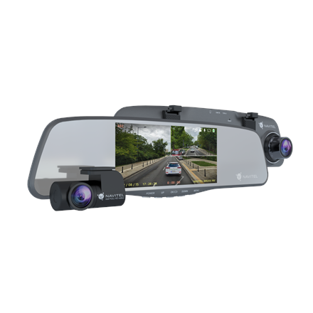 Navitel Smart rearview mirror equipped with a DVR MR255NV IPS display 5''; 960x480 Maps included videoreģistrātors