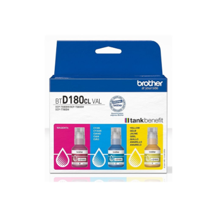 Brother BTD180CL | Ink refill | Yellow, Cyan, Magenta BTD180CLVAL (4977766838931) kārtridžs