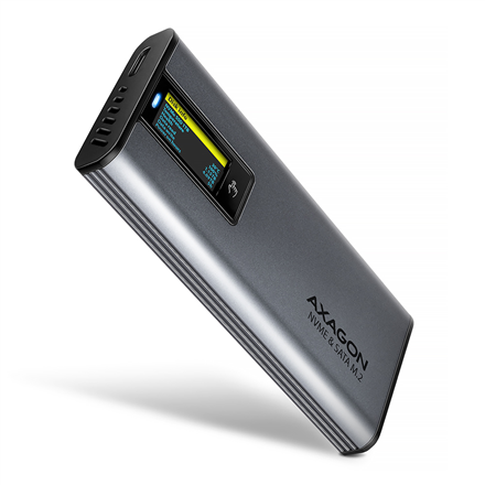 Axagon SSD enclosure USB3.2 Gen2 M.2 NVMe/SA 8595247908872 cietā diska korpuss