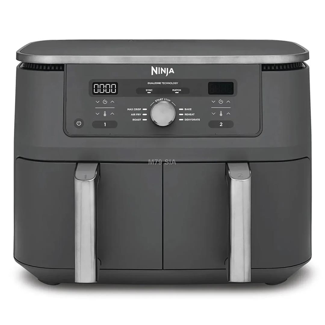 Ninja 6-in-1 Dual Zone, 9.5 L, 2470 W, tumsi peleka - Karsta gaisa friteris Fritēšanas iekārta