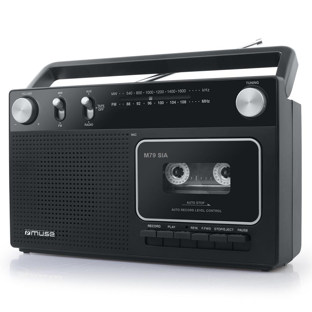 Muse Radio ar kasesu magnetofonu M-152 RC pārnēsājamais skaļrunis Muse Radio ar kasesu magnetofonu M-152 RC pārnēsājamais skaļrunis