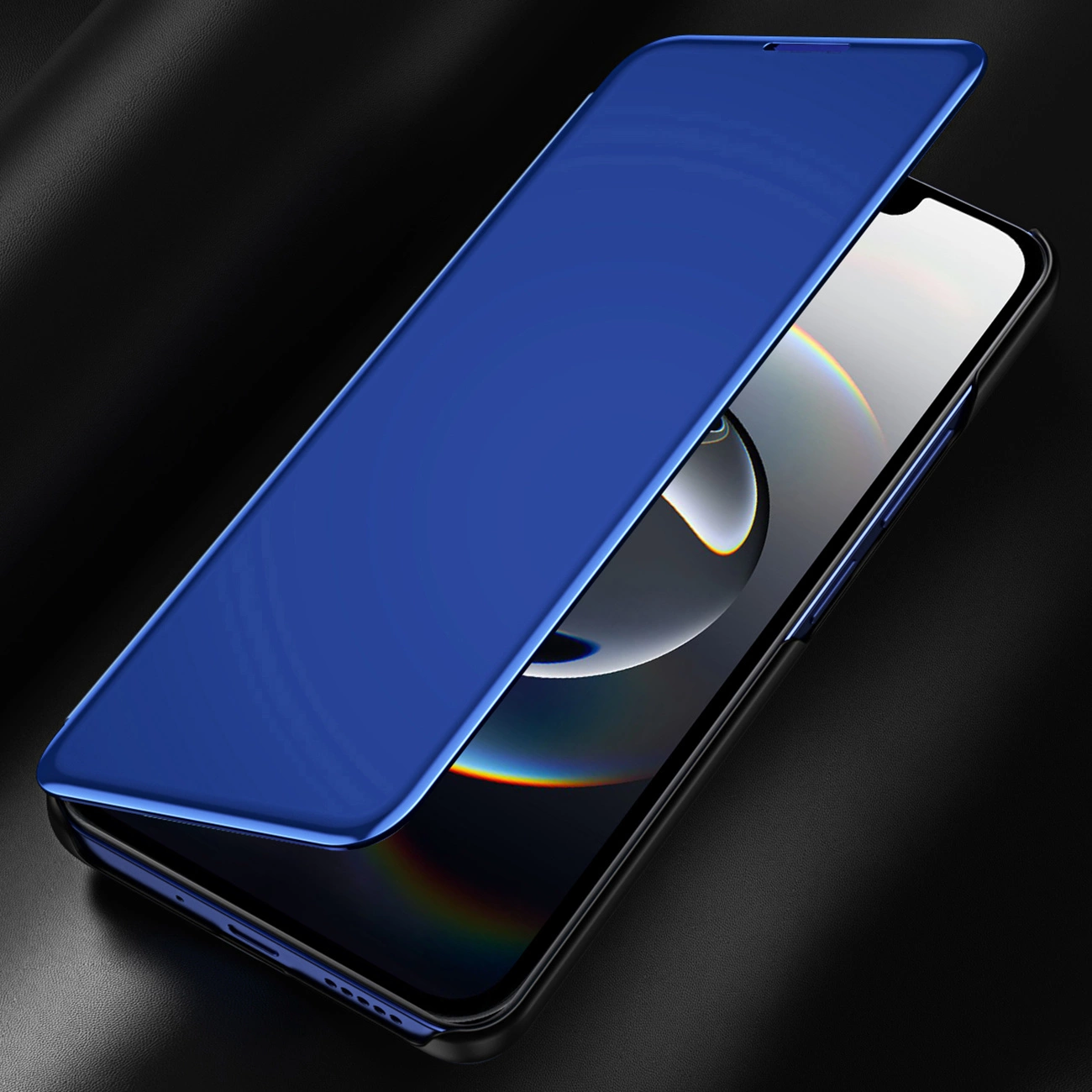 Etui Clear View Case na iPhone 16e pokrowiec z klapka - niebieskie 5907769376795 maciņš, apvalks mobilajam telefonam