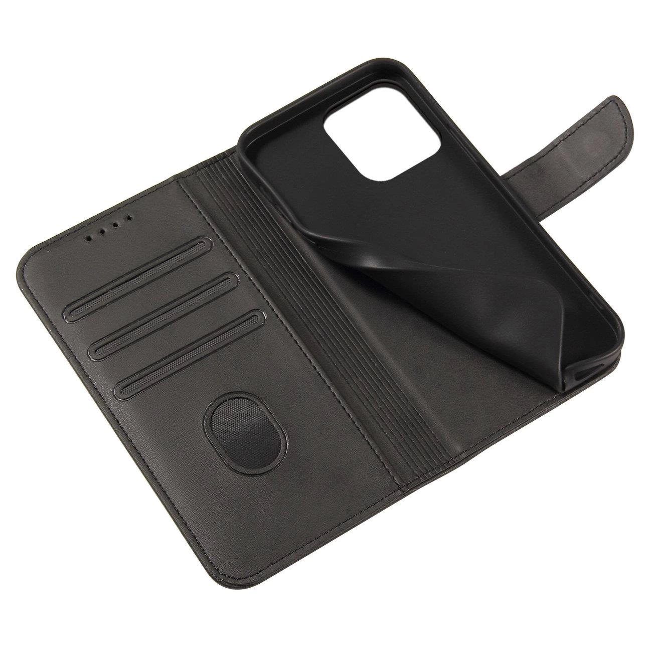 Etui Magnet Case z klapka na Samsung Galaxy S25 Edge - czarne 5907769377075 maciņš, apvalks mobilajam telefonam
