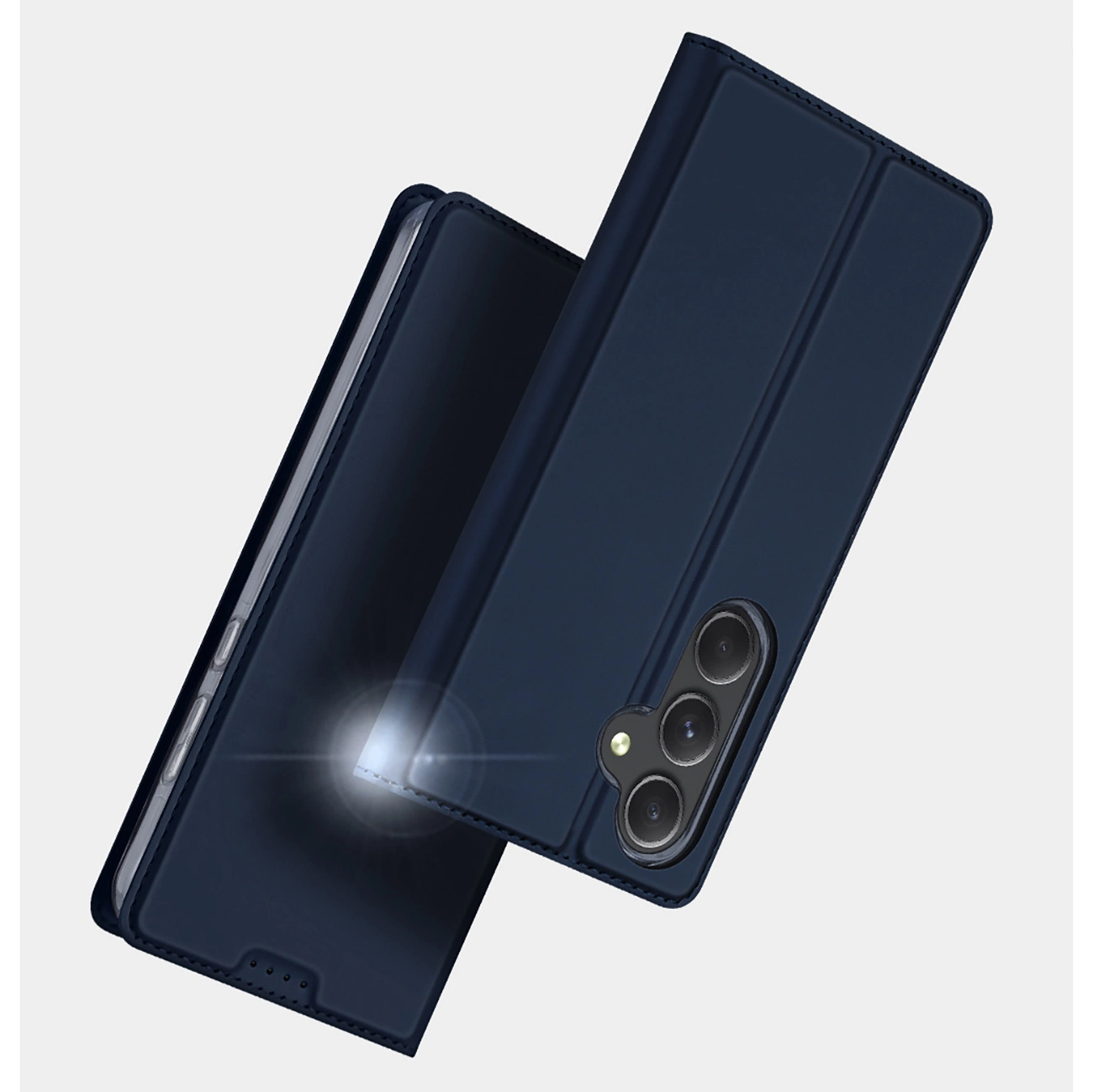 Etui Dux Ducis Skin Pro na Samsung Galaxy A55 5G z klapka i miejscem na karte - niebieskie 6934913020982 maciņš, apvalks mobilajam telefonam