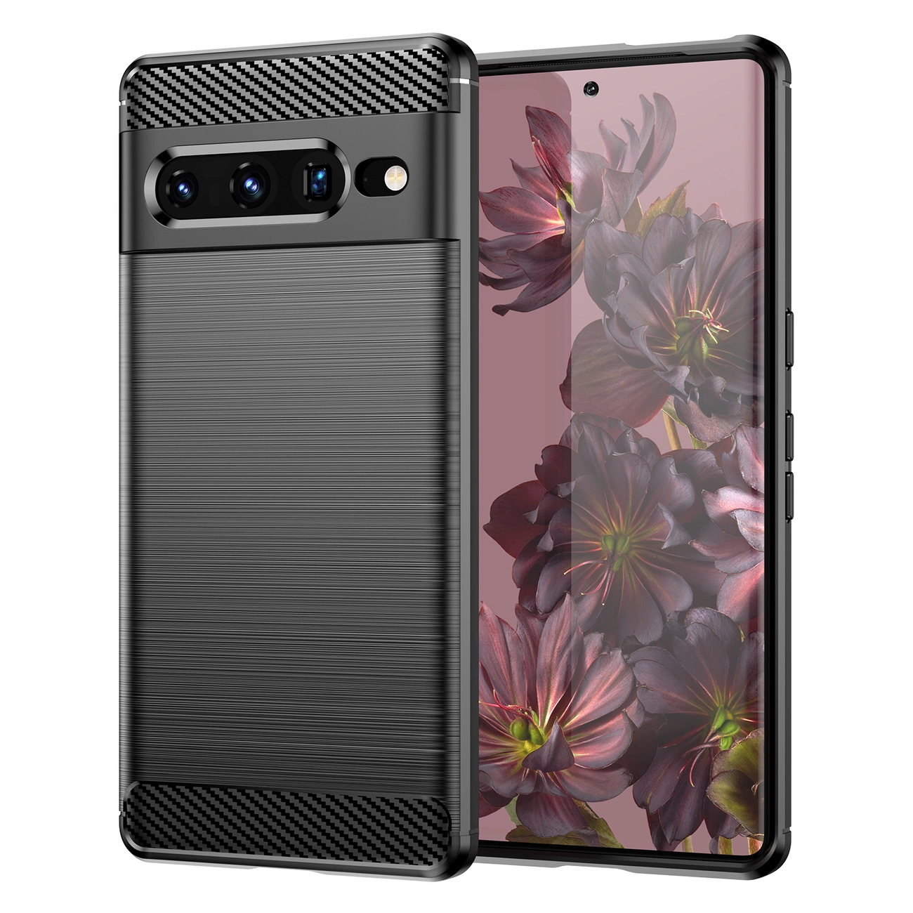 Carbon Case elastyczne etui pokrowiec Google