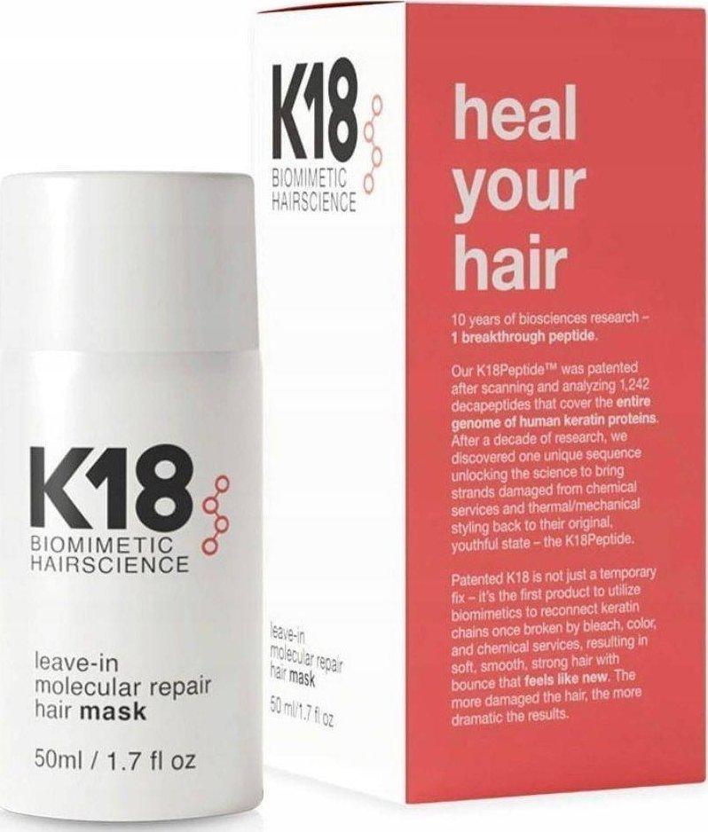 K18 Leave-In Molecular Repair Hair Mask 50ml