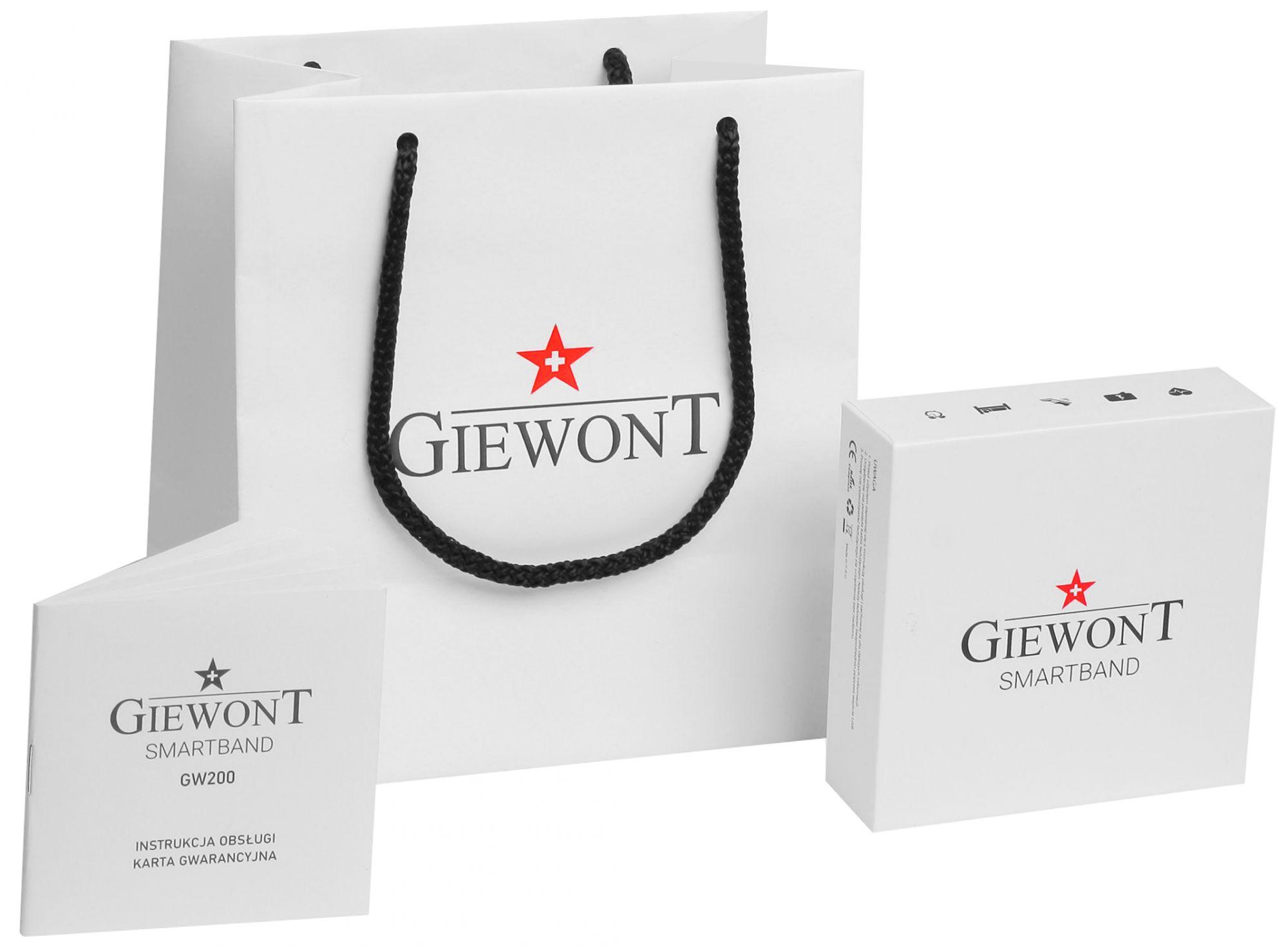 Smartband Giewont GW200-3 Czarny Viedais pulkstenis, smartwatch Smartband Giewont GW200-3 Czarny Viedais pulkstenis, smartwatch