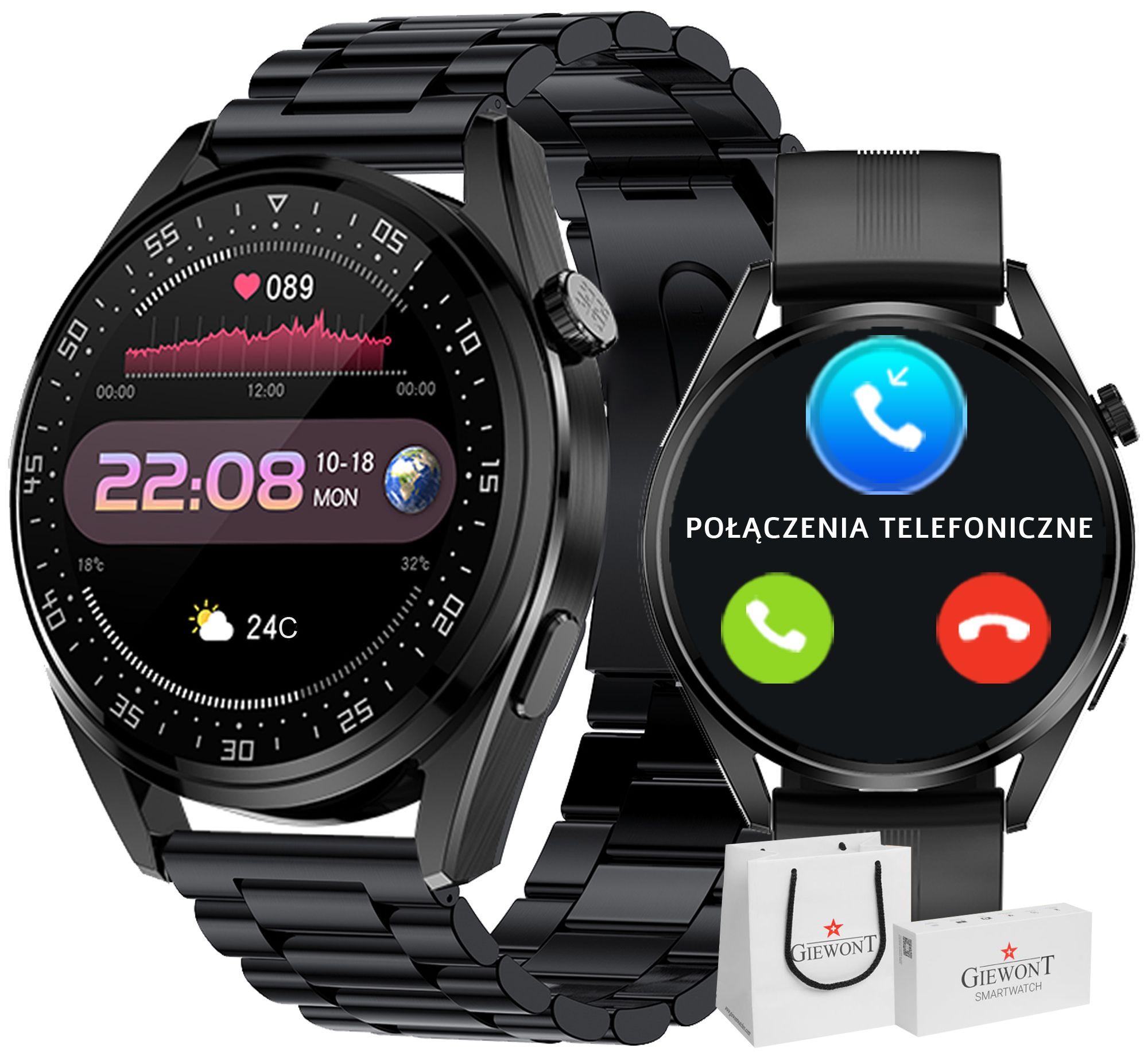 Smartwatch Giewont GW450-1 Czarny (GW450-1) Viedais pulkstenis, smartwatch Smartwatch Giewont GW450-1 Czarny (GW450-1) Viedais pulkstenis, smartwatch
