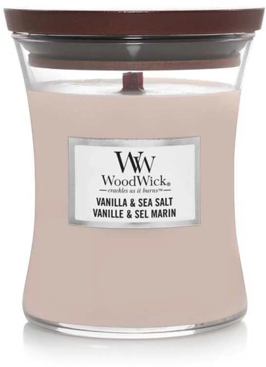 WoodWick Aromatinė žvakė (Vanilla Sea Salt)