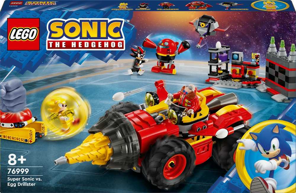 LEGO 76999 Sonic the Hedgehog Super Sonic vs. Egg Drillster LEGO konstruktors