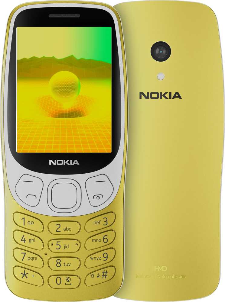 HMD Nokia 3210 (2024) - 4G, VoLTE, 2,4", 2MP, 64MB/128MB Y2K Gold 6438409092731 Mobilais Telefons