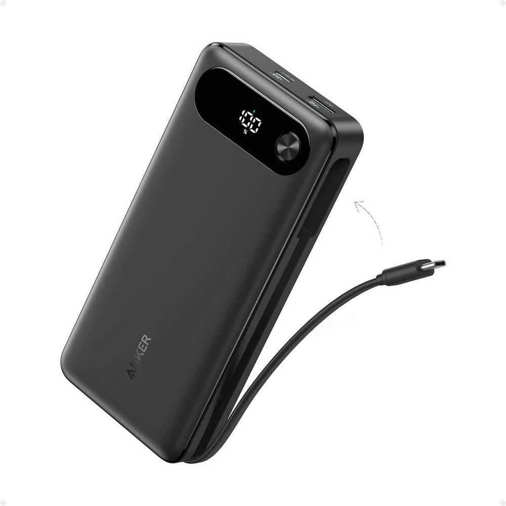 PowerBank 20000 mAh 65W 1xA 1xC + cable Mobilais Telefons