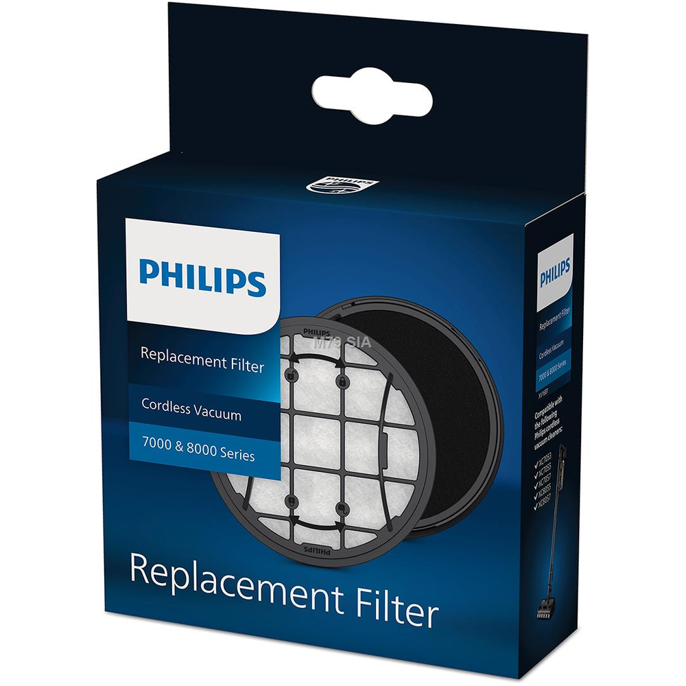 Philips Replacment filter XV1681/01, Compatible with: XC7053, XC7055, XC7057, XC8055, XC8057 Putekļu sūcējs