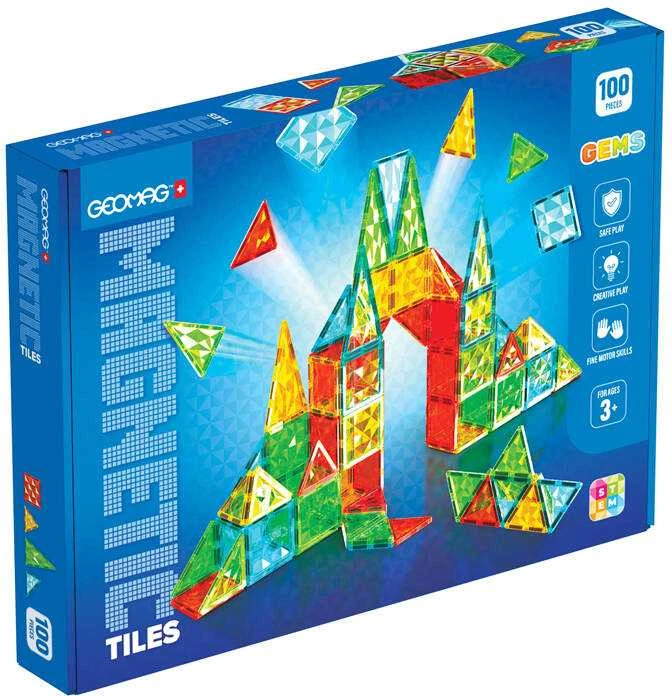 Geomag Gems 100 magnetinės plytelės 4104