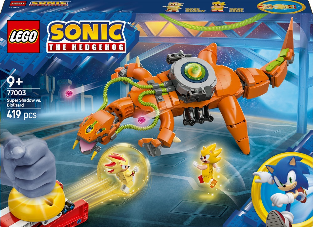 LEGO Sonic 77003 Super Shadow mod Biolizard LEGO konstruktors