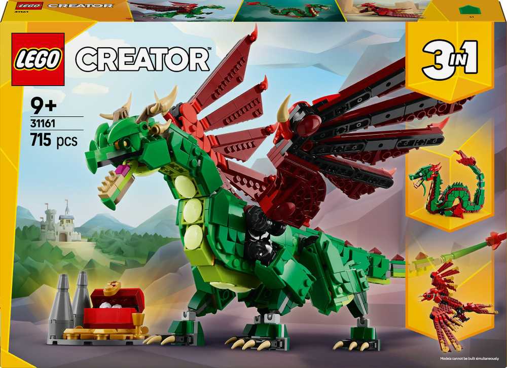 LEGO Creator 31161 Medieval Dragon LEGO konstruktors