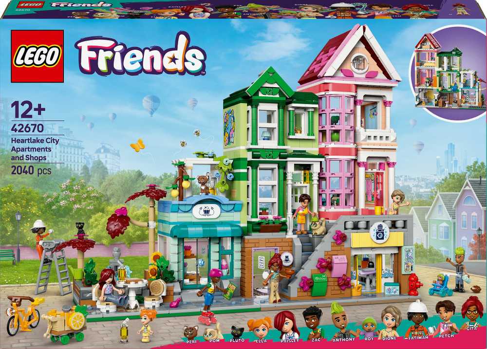 LEGO FRIENDS 42670 Heartlake City Apartments and Stores LEGO konstruktors
