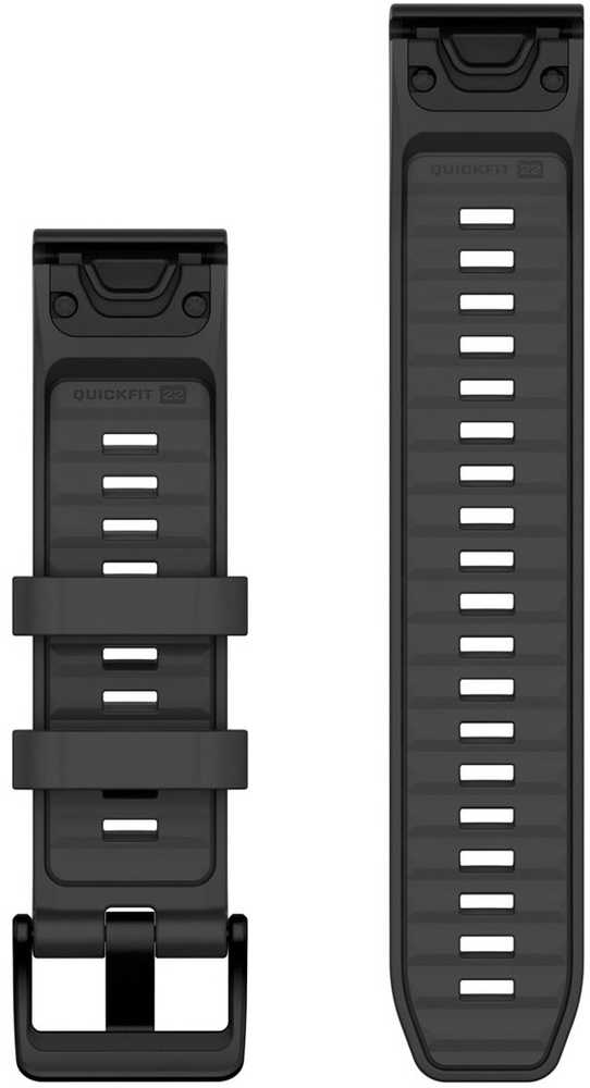 Garmin Ersatzarmband QuickFit 22mm Silikon Graphit Viedais pulkstenis, smartwatch Garmin Ersatzarmband QuickFit 22mm Silikon Graphit Viedais pulkstenis, smartwatch