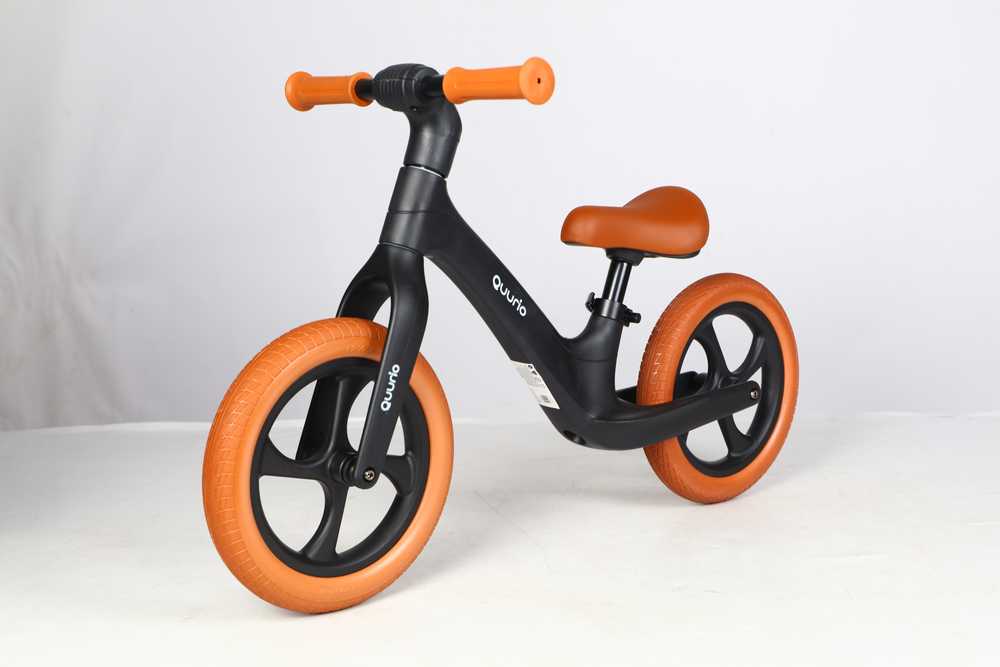 QUURIO BIKE balansinis dviratukas, 12', rudas, 202 5010112-0376 (4752062158712) Pilsētas velosipēds