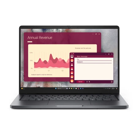 Dell Pro 14 PC14255/AMD Ryzen AI 7 PRO 350/16GB/1TB/14.0" FHD+/AMD Radeon 860M/FgrPr/FHD/IR Cam/Mic/WLAN + BT/US Backlit Kb/3 Cell/W11Pro/3y Portatīvais dators