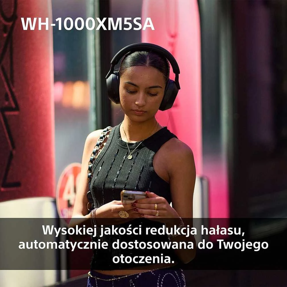 Sony WH-1000XM5SA Noise Cancelling Wireless Headphones, Black | Sony austiņas