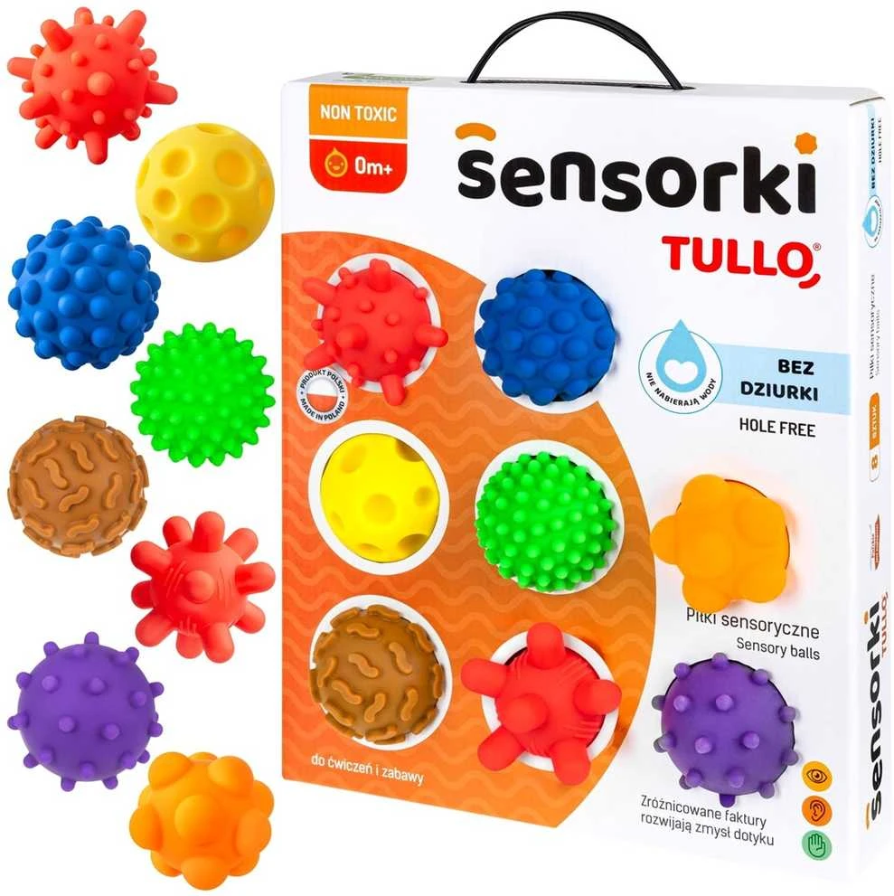 AM Tullo Sensoriniai kamuoliukai be skylučių