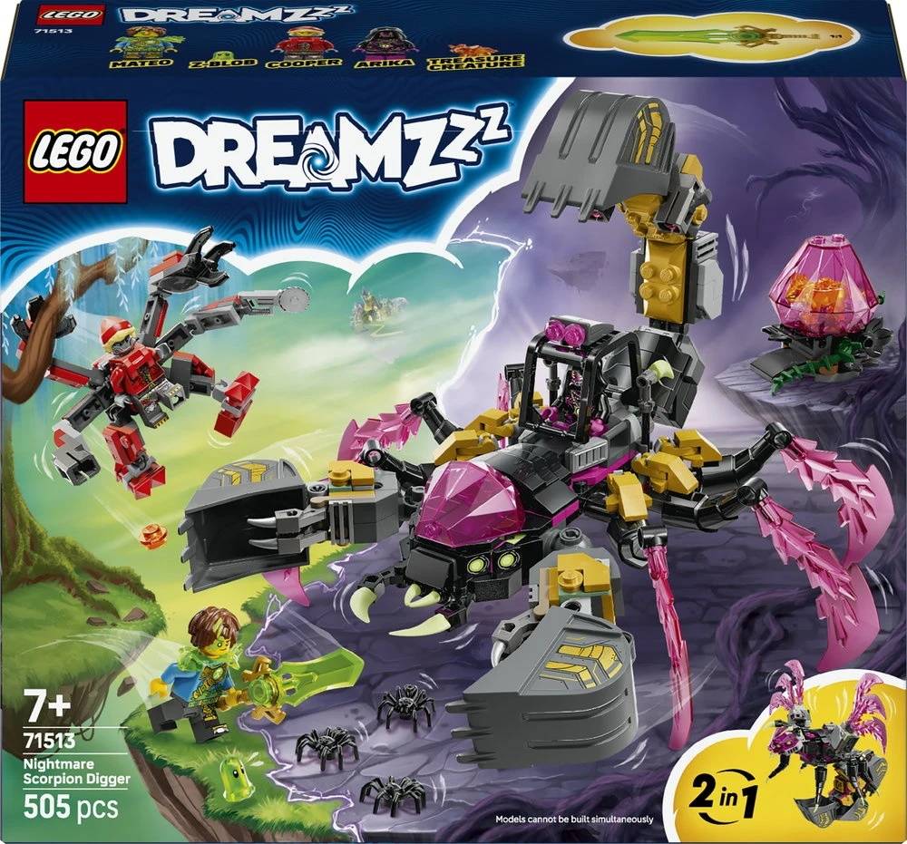 „LEGO® DREAMZzz™“ Košmarų skorpionas-ekskavatorius 71513 71513 (5702018063552) LEGO konstruktors „LEGO® DREAMZzz™“ Košmarų skorpionas-ekskavatorius 71513 71513 (5702018063552) LEGO konstruktors