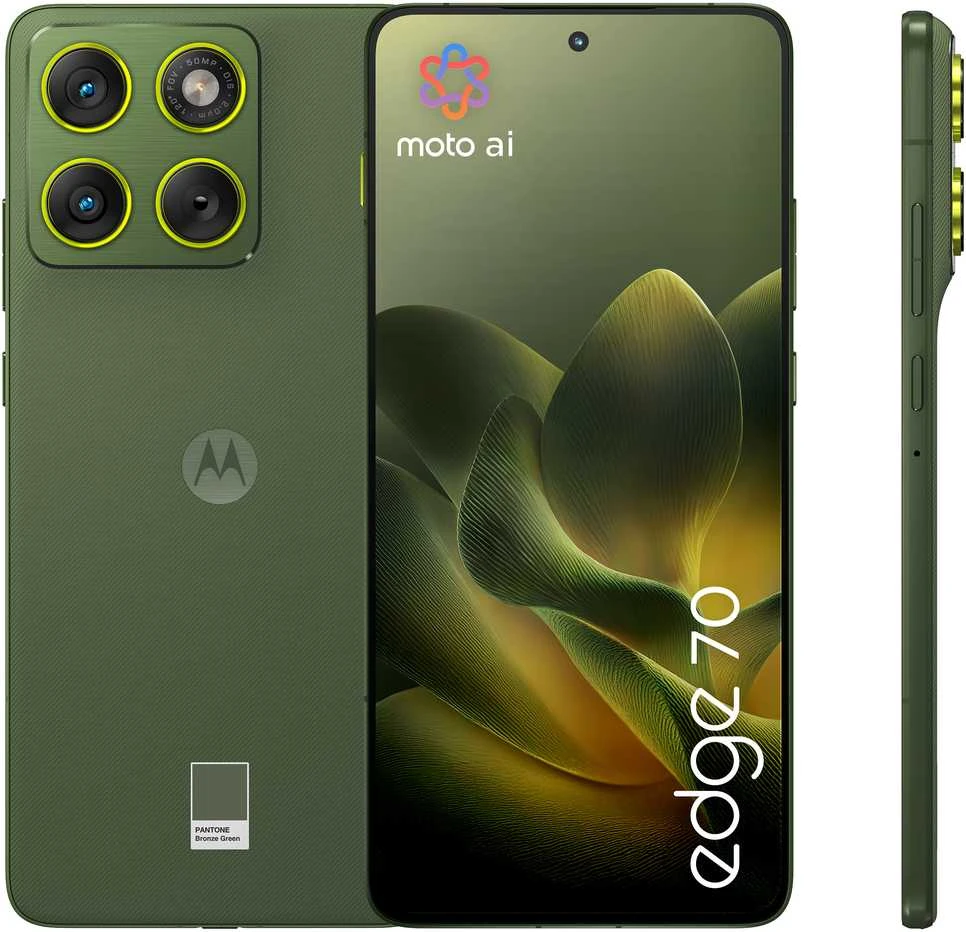Motorola Edge 70 12GB/512GB 6.67" 5G Pantone Bronze Green Mobilais Telefons