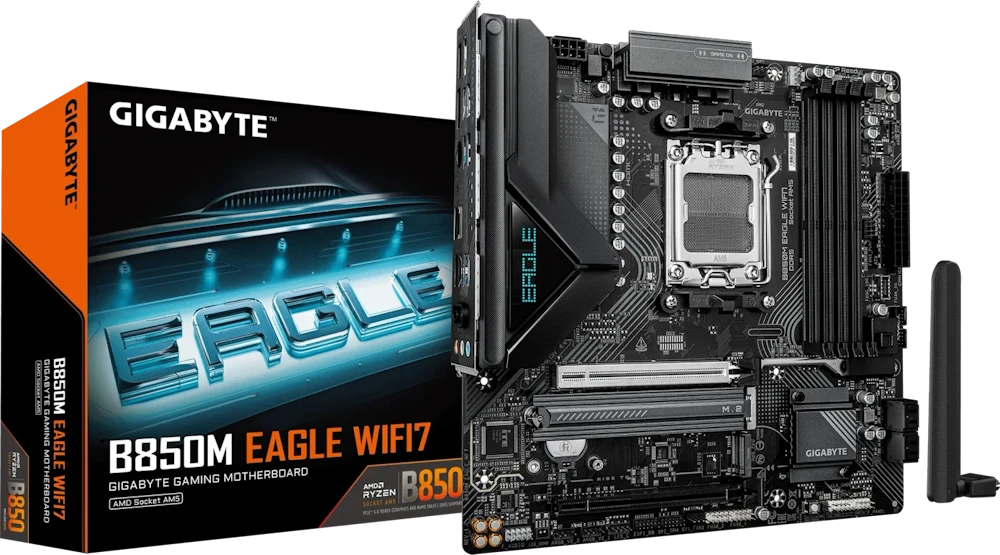 Pagrindinė plokštė GIGABYTE B850M EAGLE WF7