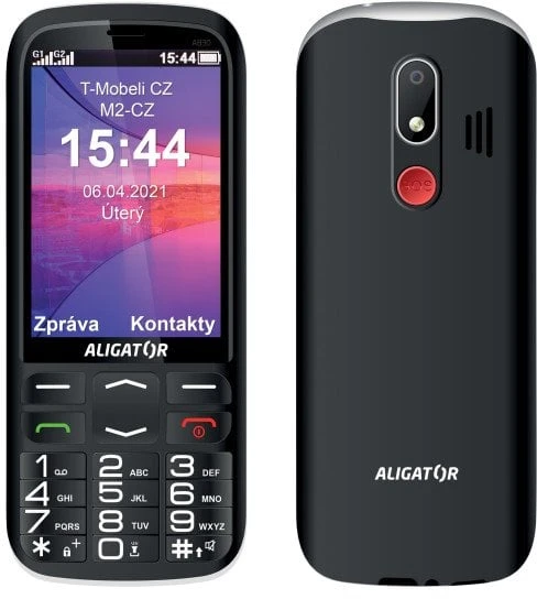 Aligator A830 Senior juoda A830B (8595181196090) Mobilais Telefons Aligator A830 Senior juoda A830B (8595181196090) Mobilais Telefons