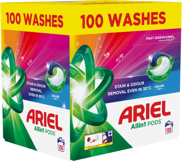 Ariel All-in-1 Pods Color Želinės Skalbimo