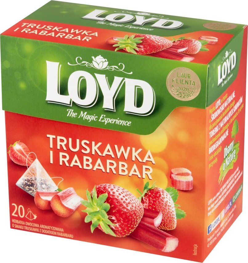 LOYD Herbatka owocowa Truskawka i Rabarbar
