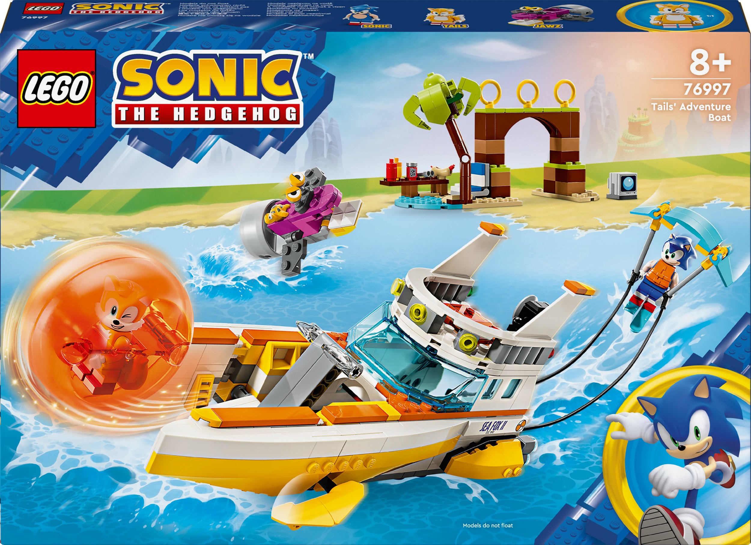LEGO SONIC THE HEDGEHOG 76997 Tail's Adventure Boat LEGO konstruktors