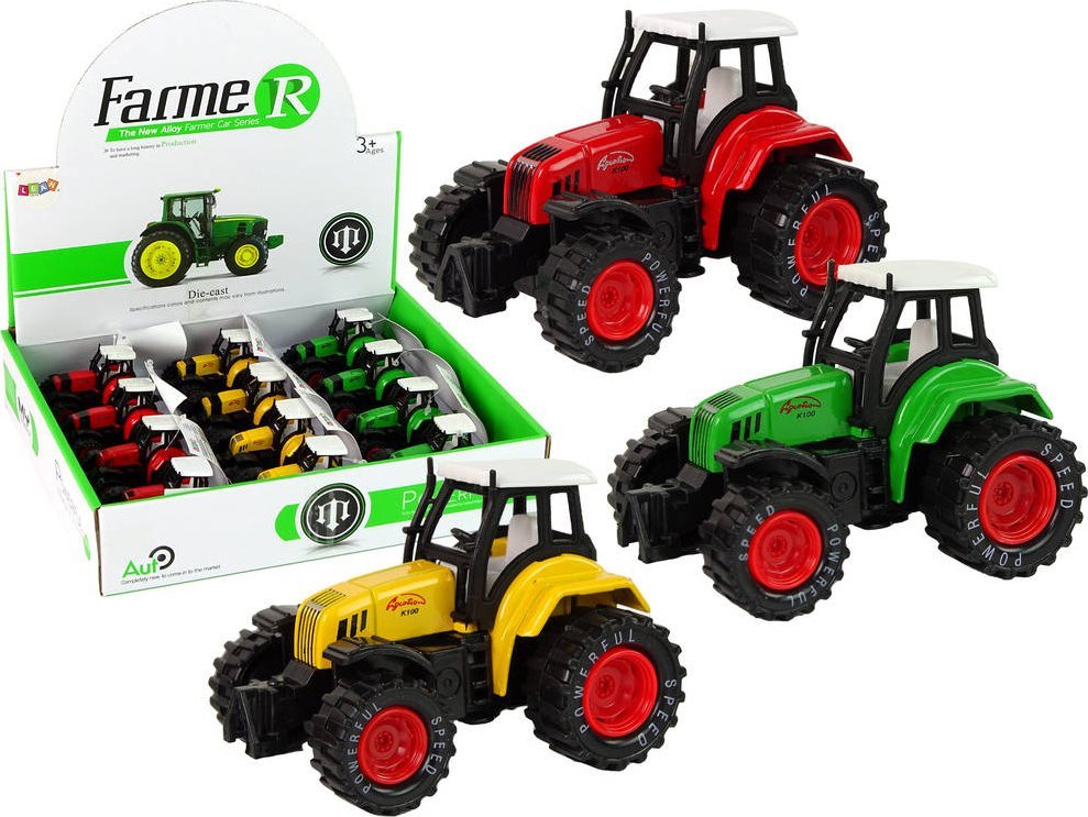 LeanToys Traktor Ciagnik Resorak Metalowy z