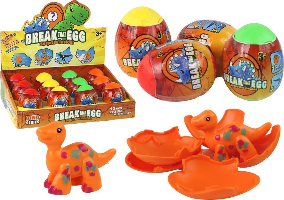 LeanToys Magiczne Pekajace Jajko Dinozaur W
