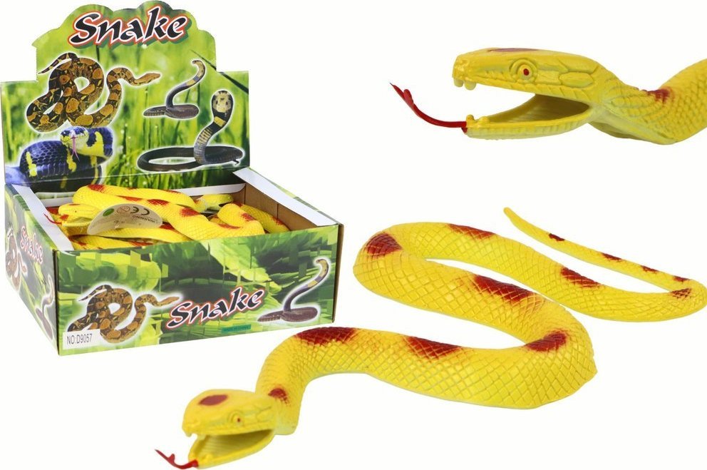 LeanToys Sztuczny Gumowy Waz Zolty z