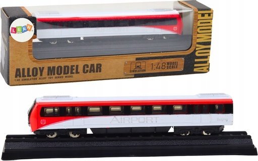 LeanToys Model Kolekcjonerski Pociag Czerwono-Bialy 1:48