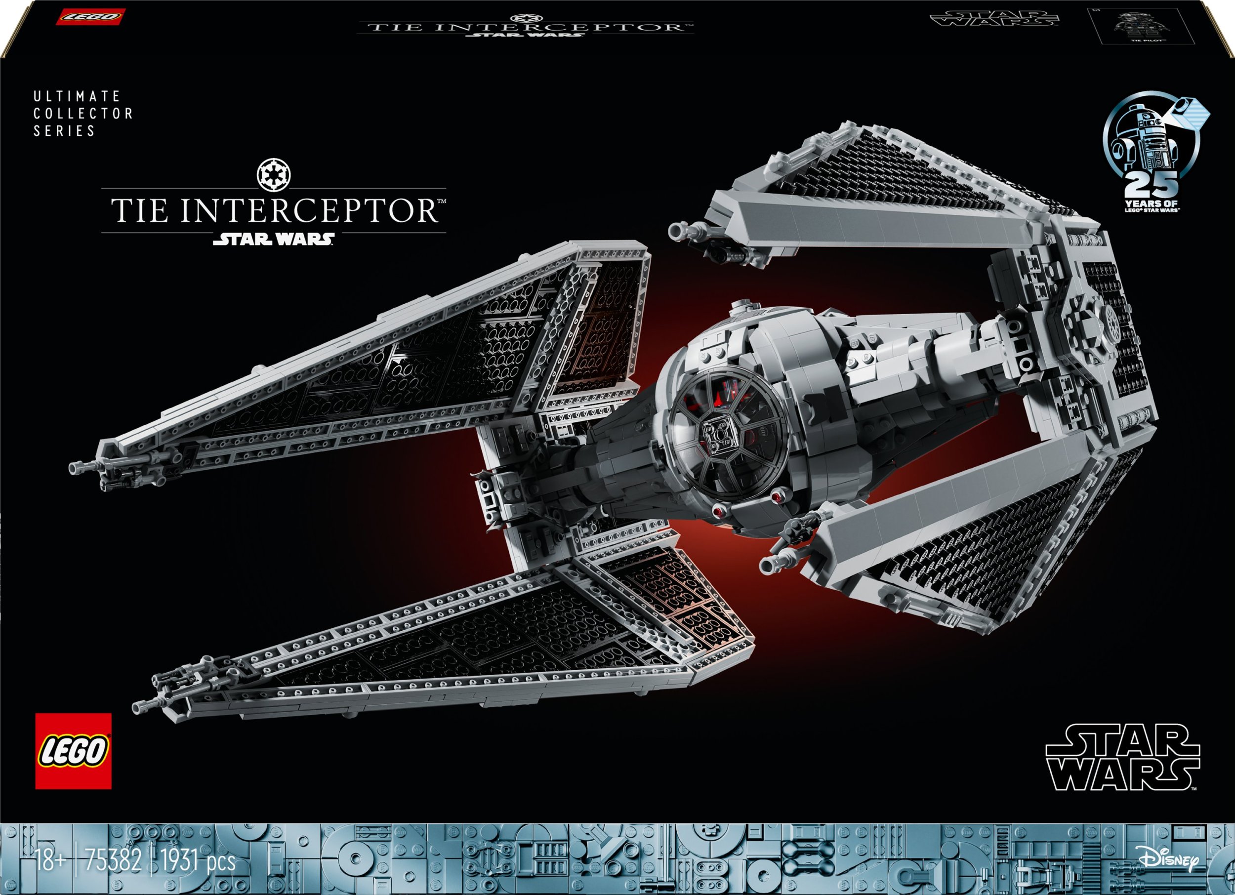 LEGO Star Wars 75382  - TIE Interceptor Trademark LEGO konstruktors