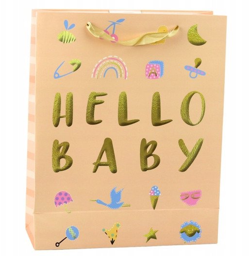 LeanToys Torba Prezentowa Dla Dziecka Hello