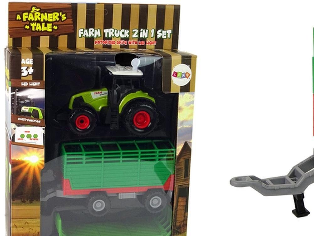 LeanToys Traktor z Przyczepka Autko Farma