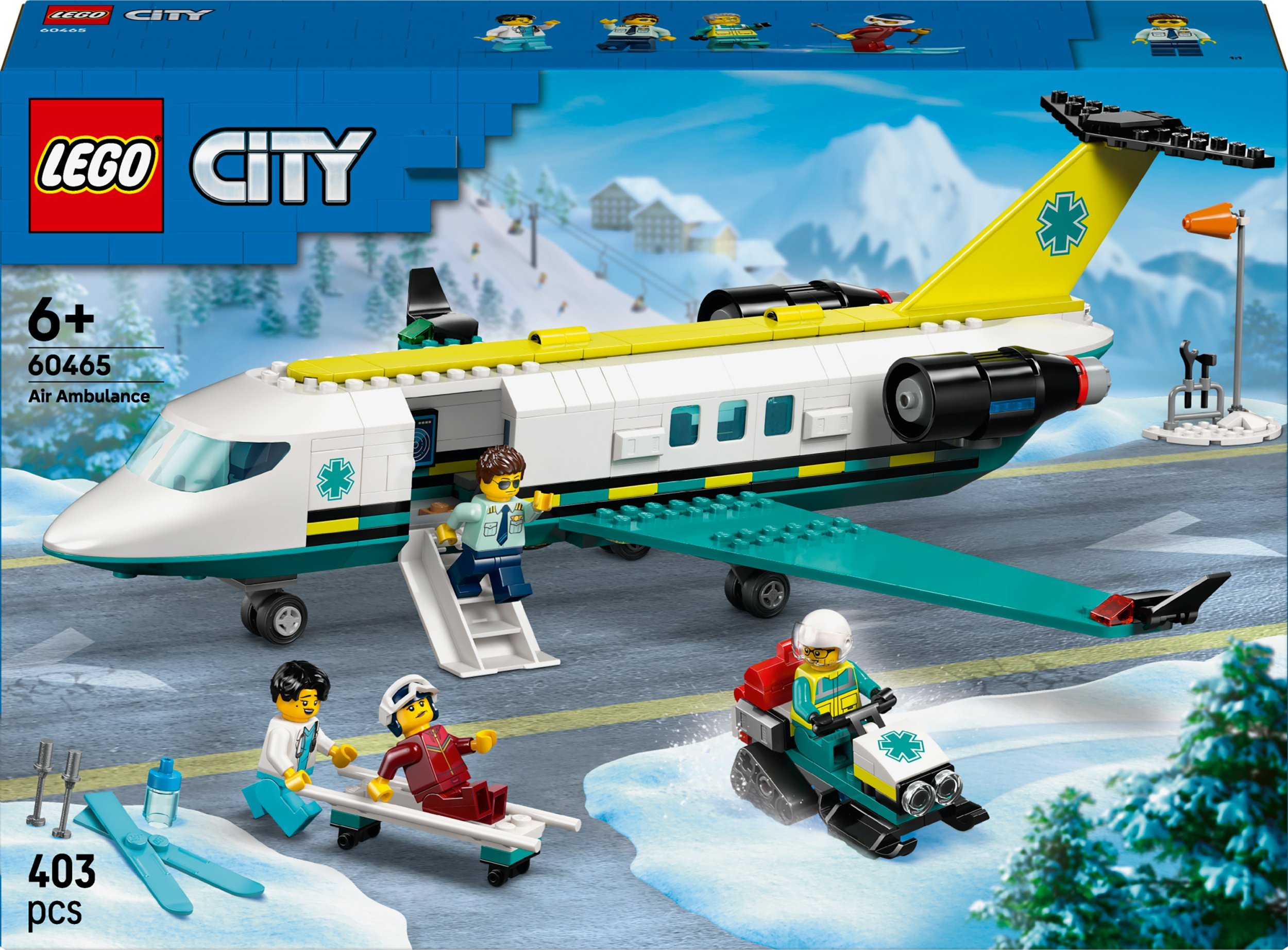 LEGO City 60465 Emergency Air Ambulance Airplane LEGO konstruktors