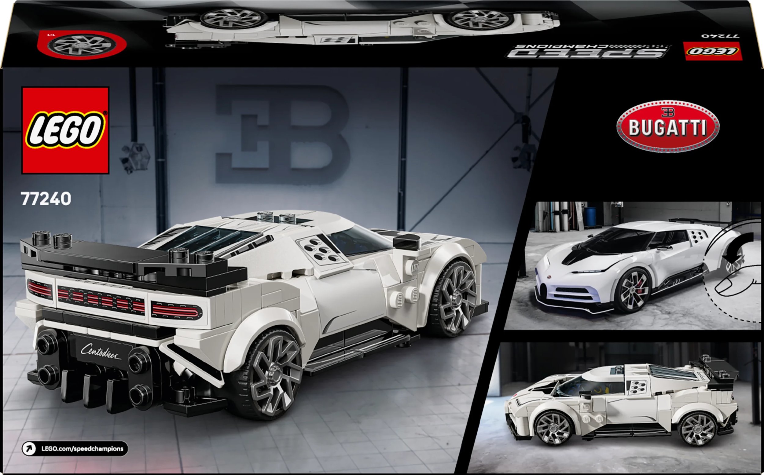 LEGO Speed Champions Bugatti Centodieci Hypersportwagen (77240) 5702017816081 LEGO konstruktors
