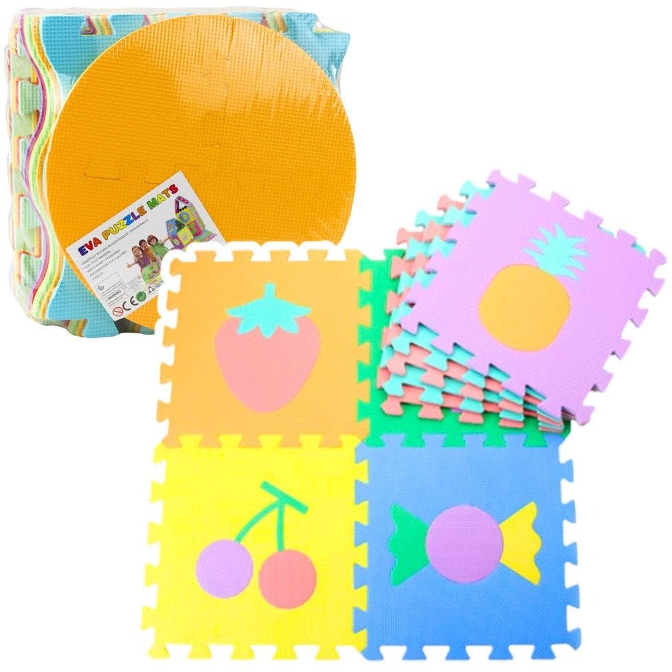 LeanToys MATA EDUKACYJNA MIEKKIE PUZZLE PIANKOWE