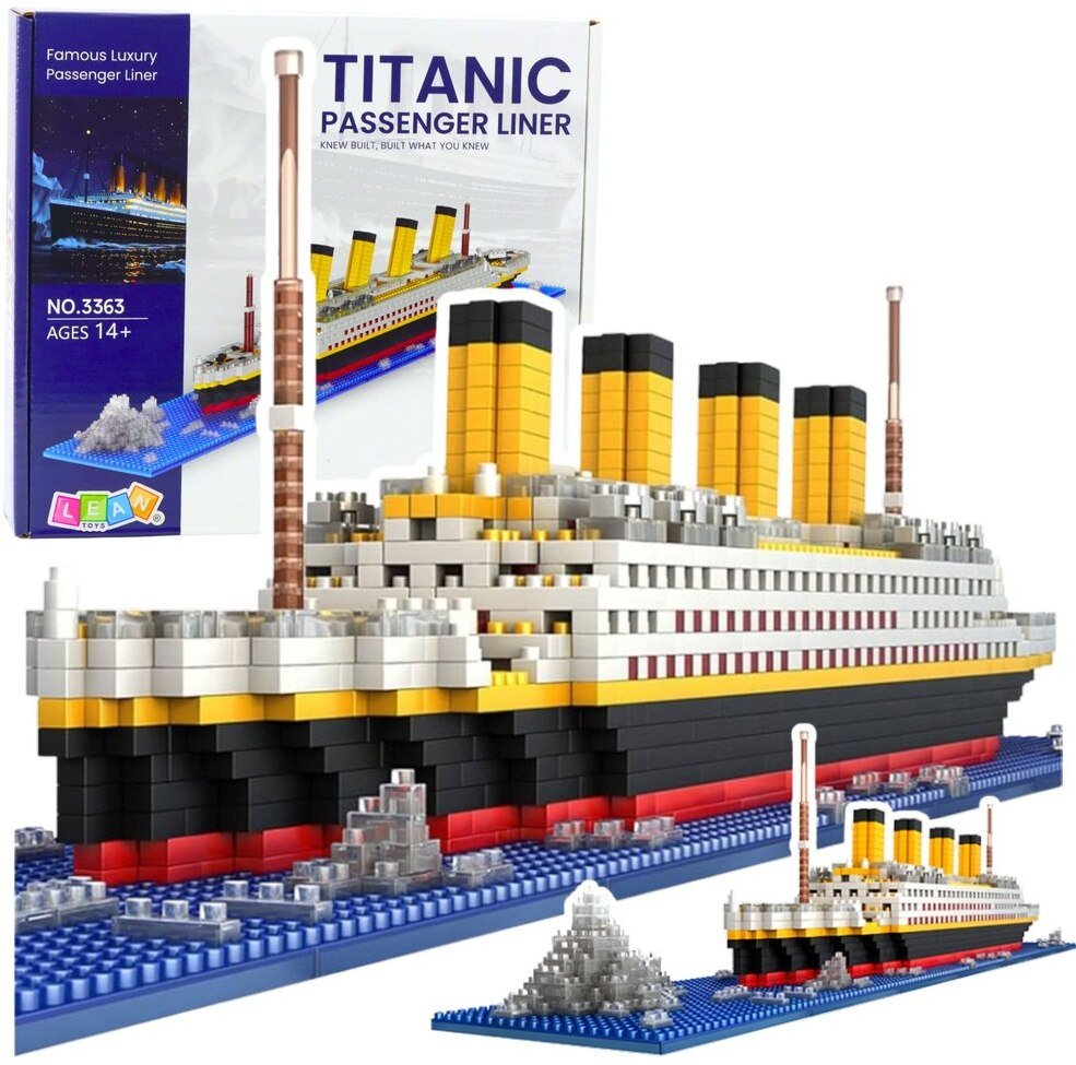 LeanToys Klocki Konstrukcyjne Statek Titanic Model