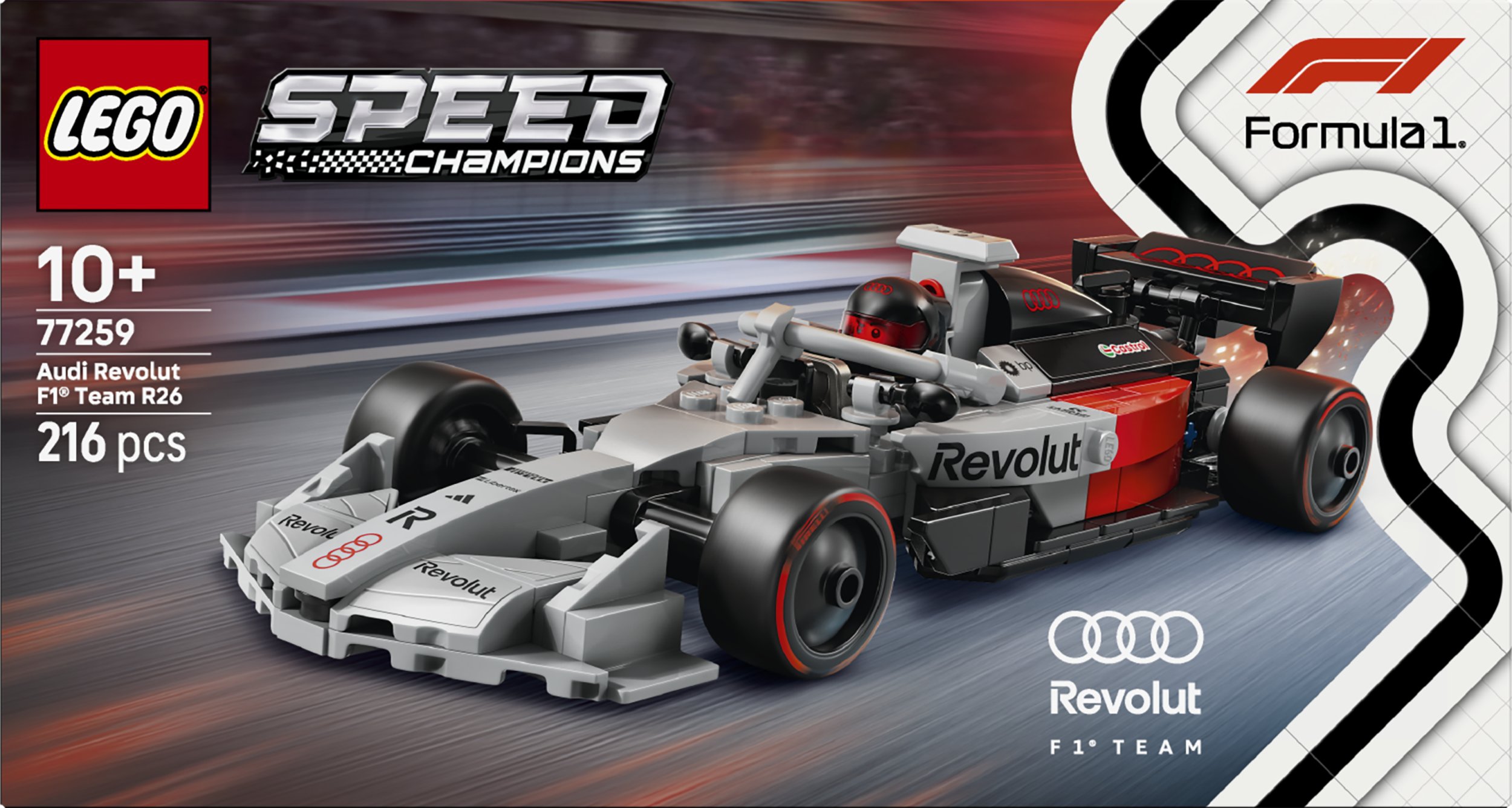 LEGO Speed Champions 77259 Bolid Audi Revolut F1 Team R26 LEGO konstruktors