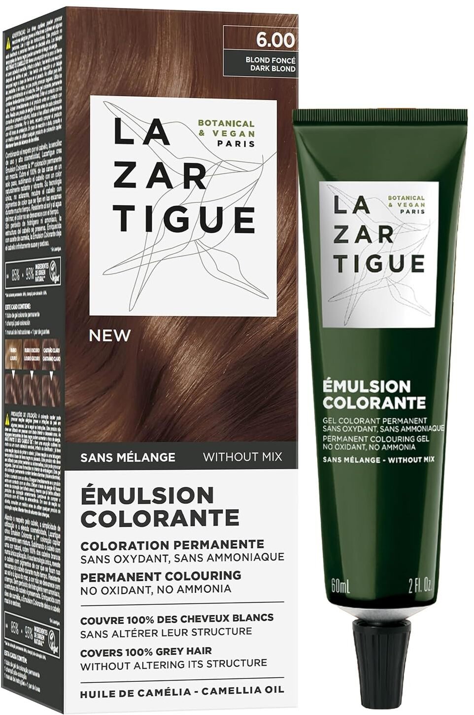 Lazartigue   Emulsja koloryzujaca  Permanent Hair Dye