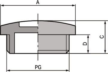 LAPP Zaslepka polistyrenowa PG42 SKINDICHT BLK