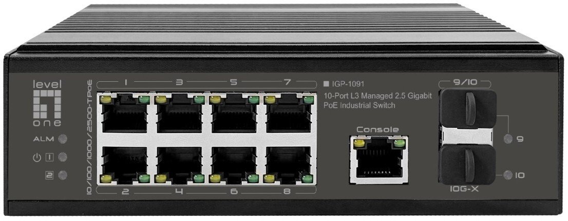 Switch LevelOne Industr.PoE+Switch 8x2.5G