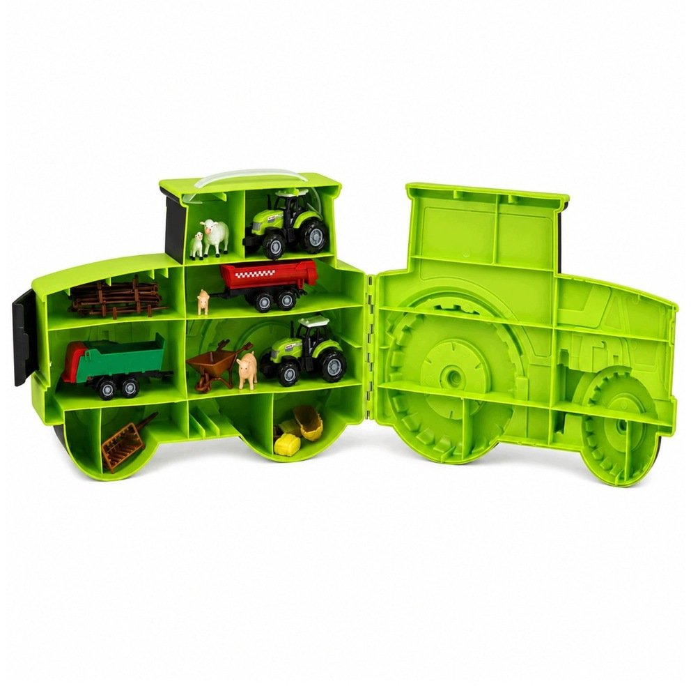LeanToys Zestaw Farma W Traktorze Pojazdy